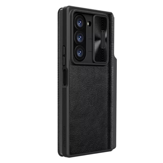 Husa pentru Samsung Galaxy Z Fold6 - Nillkin Qin Pro Leather Case - Black