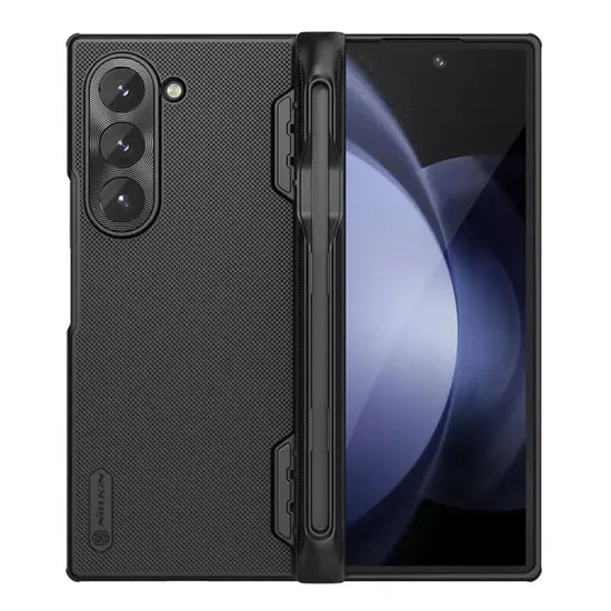 Husa pentru Samsung Galaxy Z Fold6 - Nillkin Super Frosted Shield Magnetic Pen - Black Husa pentru Samsung Galaxy Z Fold6 - Nillkin Super Frosted Shield Magnetic Pen - Black