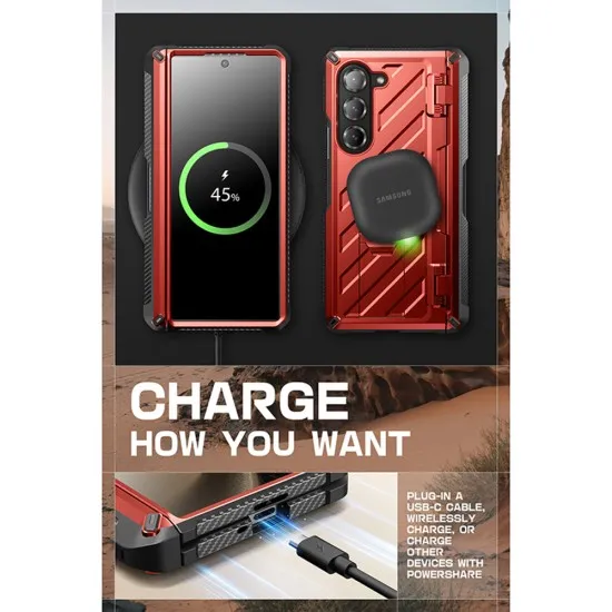 Husa pentru Samsung Galaxy Z Fold6 - Supcase Unicorn Beetle Pro - Ruddy Husa pentru Samsung Galaxy Z Fold6 - Supcase Unicorn Beetle Pro - Ruddy