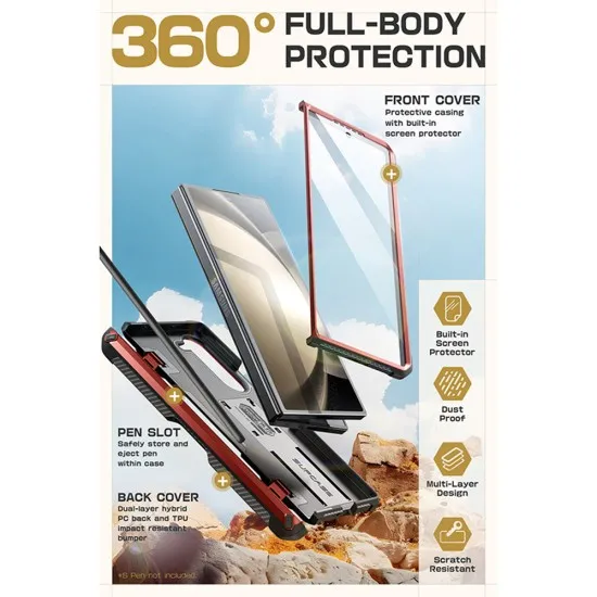 Husa pentru Samsung Galaxy Z Fold6 - Supcase Unicorn Beetle Pro - Ruddy Husa pentru Samsung Galaxy Z Fold6 - Supcase Unicorn Beetle Pro - Ruddy