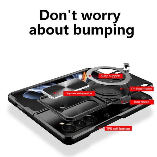 Husa pentru Samsung Galaxy Z Fold6 - Techsuit CamGuard Pro - Black Husa pentru Samsung Galaxy Z Fold6 - Techsuit CamGuard Pro - Black