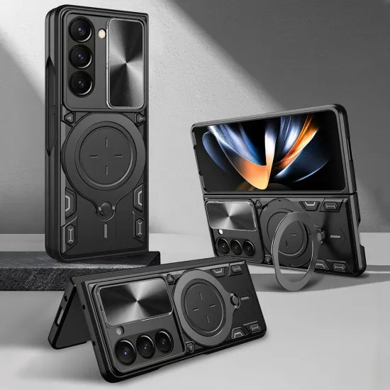 Husa pentru Samsung Galaxy Z Fold6 - Techsuit CamGuard Pro - Black Husa pentru Samsung Galaxy Z Fold6 - Techsuit CamGuard Pro - Black