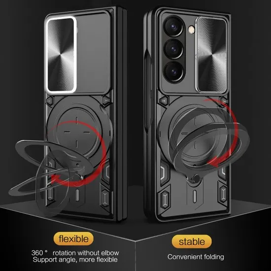 Husa pentru Samsung Galaxy Z Fold6 - Techsuit CamGuard Pro - Black Husa pentru Samsung Galaxy Z Fold6 - Techsuit CamGuard Pro - Black