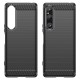 Husa pentru Sony Xperia 1 V - Techsuit Carbon Silicone - Black