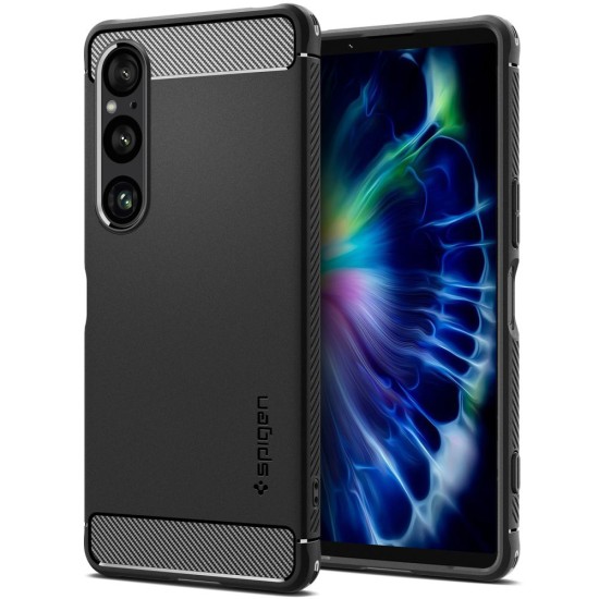 Husa pentru Sony Xperia 1 VI - Spigen Rugged Armor - Black