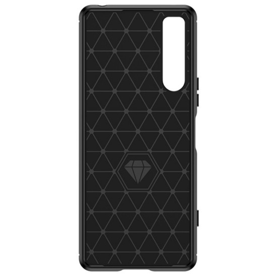 Husa pentru Sony Xperia 5 IV - Techsuit Carbon Silicone - Black