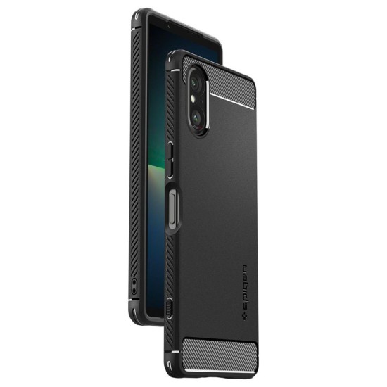 Husa pentru Sony Xperia 5 V - Spigen Rugged Armor - Black