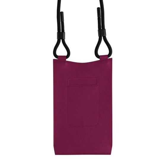 Husa pentru telefon 7 - Fixed Universal Shoulder Bag Verona (FIXVER-WI) - Burgundy