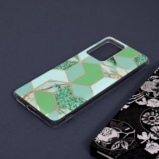 Husa pentru Xiaomi 11T / 11T Pro - Techsuit Marble Series - Green Hex