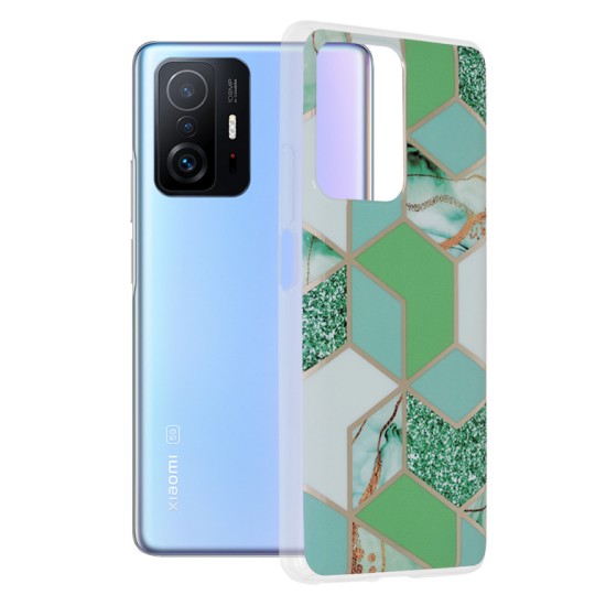 Husa pentru Xiaomi 11T / 11T Pro - Techsuit Marble Series - Green Hex