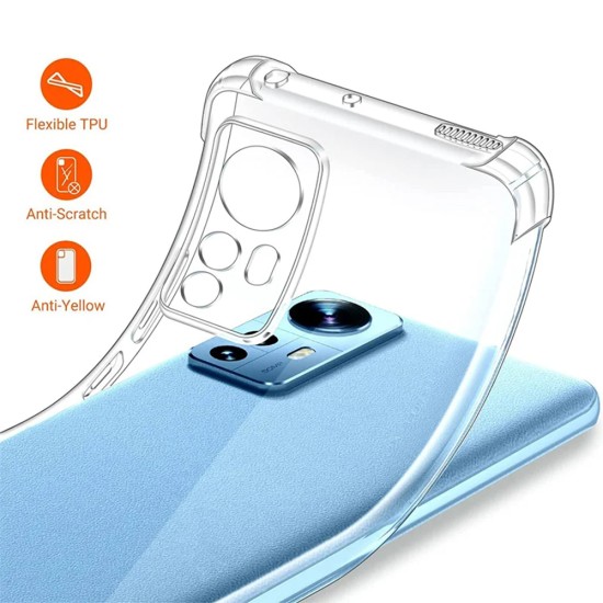 Husa pentru Xiaomi 12 / 12X - Techsuit Shockproof Clear Silicone - Clear