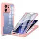 Husa pentru Xiaomi 13T / 13T Pro + Folie - Techsuit ColorVerse 360 Series - Pink Husa pentru Xiaomi 13T / 13T Pro + Folie - Techsuit ColorVerse 360 Series - Pink