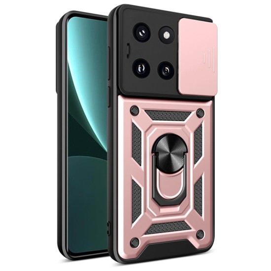 Husa pentru Xiaomi 14 Pro - Techsuit CamShield Series - Rose Gold