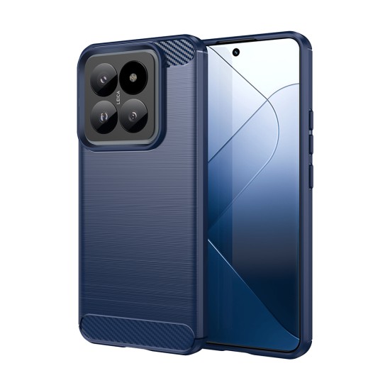 Husa pentru Xiaomi 14 - Techsuit Carbon Silicone - Blue