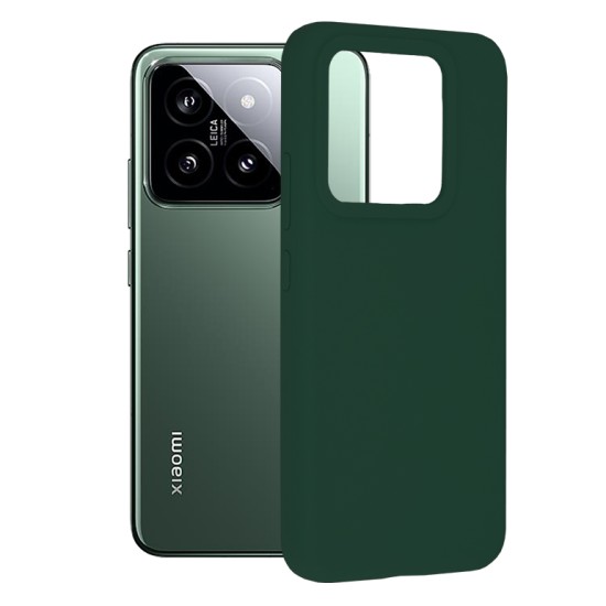 Husa pentru Xiaomi 14 - Techsuit Soft Edge Silicone - Dark Green