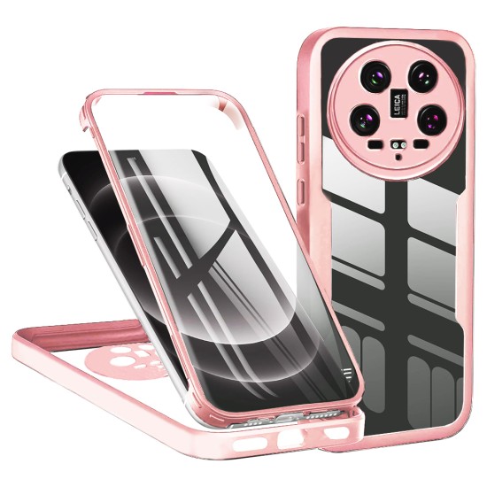 Husa pentru Xiaomi 14 Ultra + Folie - Techsuit ColorVerse 360 Series - Pink