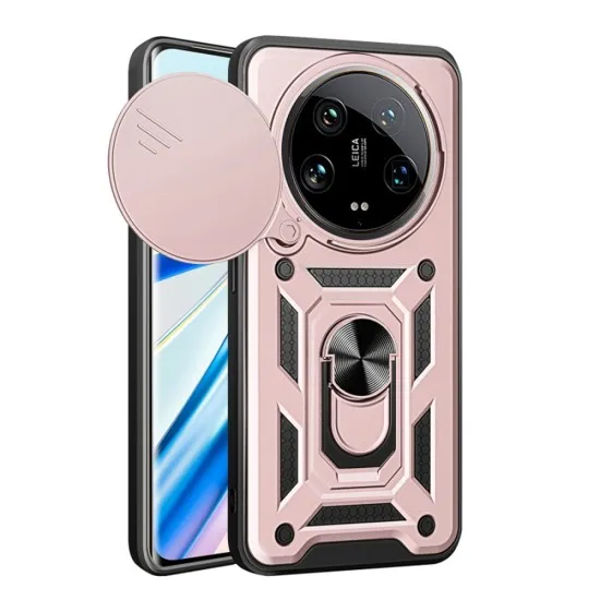 Husa pentru Xiaomi 14 Ultra - Techsuit CamShield Series - Rose Gold Husa pentru Xiaomi 14 Ultra - Techsuit CamShield Series - Rose Gold