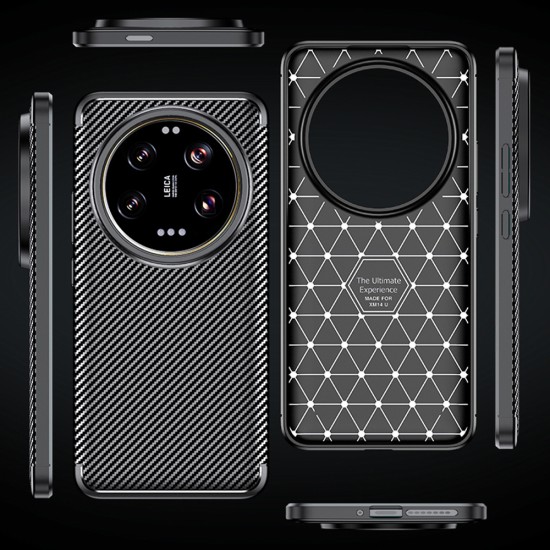 Husa pentru Xiaomi 14 Ultra - Techsuit CarbonFiber - Black