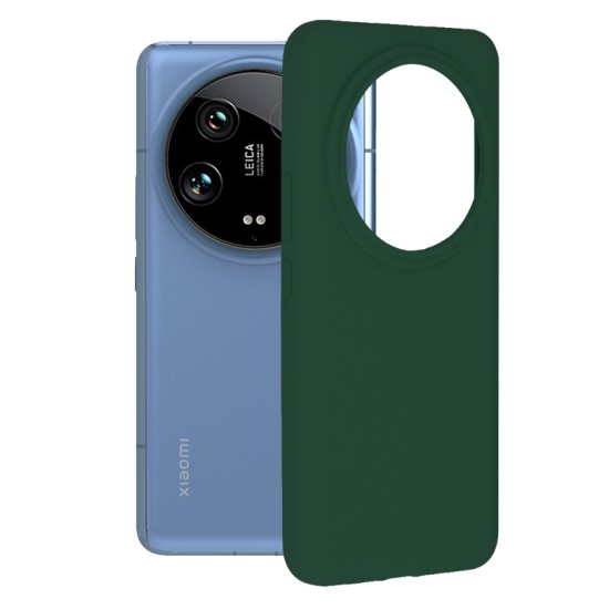 Husa pentru Xiaomi 14 Ultra - Techsuit Soft Edge Silicone - Dark Green