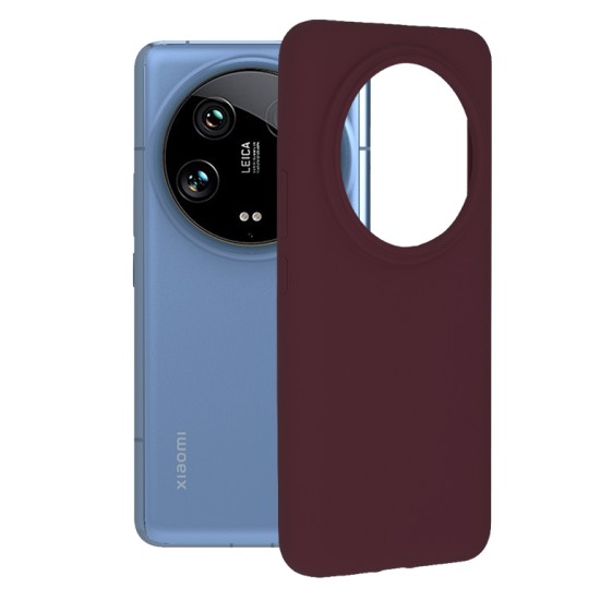 Husa pentru Xiaomi 14 Ultra - Techsuit Soft Edge Silicone - Plum Violet