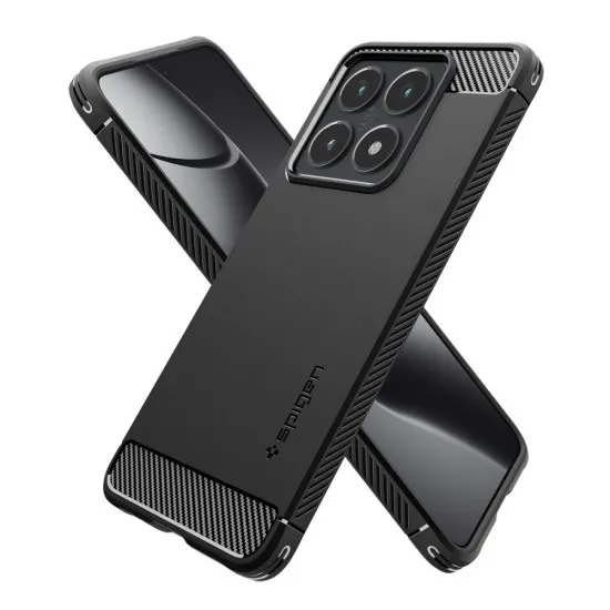 Husa pentru Xiaomi 14T - Spigen Rugged Armor - Black Husa pentru Xiaomi 14T - Spigen Rugged Armor - Black
