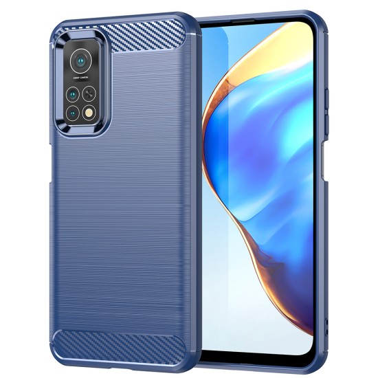 Husa pentru Xiaomi Mi 10T 5G / Mi 10T Pro 5G - Techsuit Carbon Silicone - Blue