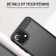 Husa pentru Xiaomi Mi 11 Lite 4G / Mi 11 Lite 5G / 11 Lite 5G NE - Techsuit Carbon Silicone - Black