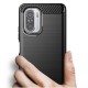 Husa pentru Xiaomi Mi 11i / Poco F3 - Techsuit Carbon Silicone - Black