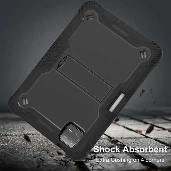 Husa pentru Xiaomi Pad 6 / Pad 6 Pro + Folie - Techsuit Rugged TabShell - Black Husa pentru Xiaomi Pad 6 / Pad 6 Pro + Folie - Techsuit Rugged TabShell - Black