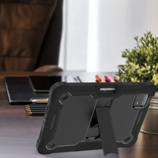 Husa pentru Xiaomi Pad 6 / Pad 6 Pro + Folie - Techsuit Rugged TabShell - Black Husa pentru Xiaomi Pad 6 / Pad 6 Pro + Folie - Techsuit Rugged TabShell - Black