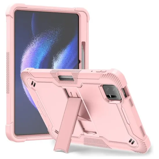Husa pentru Xiaomi Pad 6 / Pad 6 Pro + Folie - Techsuit Rugged TabShell - Rose Gold Husa pentru Xiaomi Pad 6 / Pad 6 Pro + Folie - Techsuit Rugged TabShell - Rose Gold