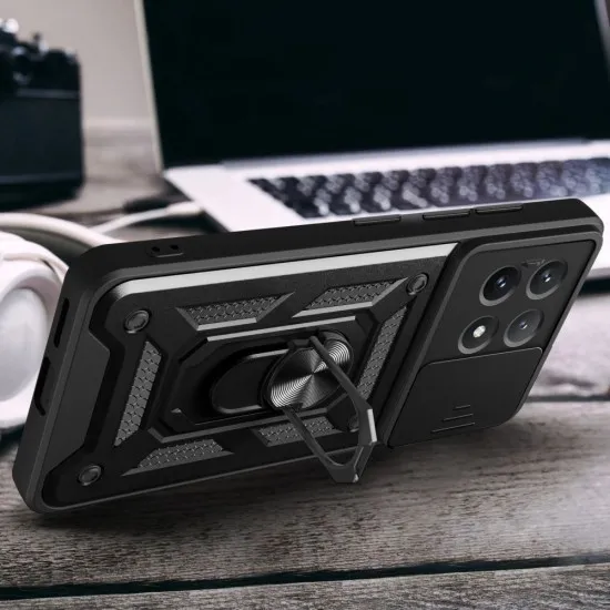 Husa pentru Xiaomi Poco F6 Pro - Techsuit CamShield Series - Black Husa pentru Xiaomi Poco F6 Pro - Techsuit CamShield Series - Black