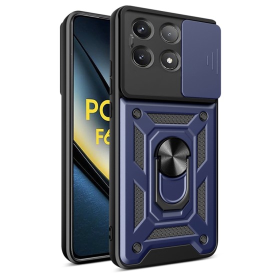 Husa pentru Xiaomi Poco F6 Pro - Techsuit CamShield Series - Blue