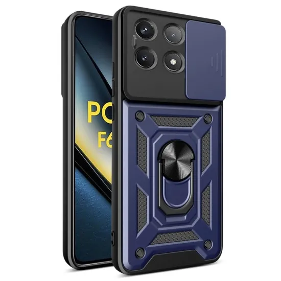 Husa pentru Xiaomi Poco F6 Pro - Techsuit CamShield Series - Blue