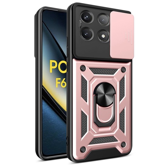 Husa pentru Xiaomi Poco F6 Pro - Techsuit CamShield Series - Rose Gold