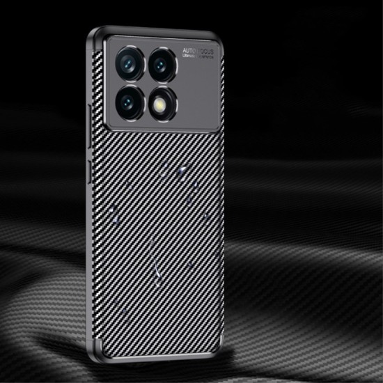 Husa pentru Xiaomi Poco F6 Pro - Techsuit CarbonFiber - Black