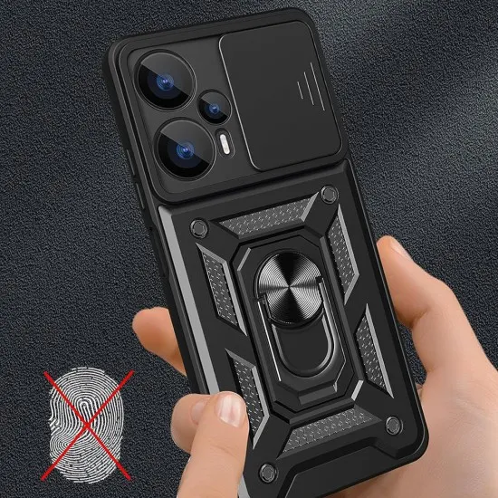 Husa pentru Xiaomi Poco F6 - Techsuit CamShield Series - Black Husa pentru Xiaomi Poco F6 - Techsuit CamShield Series - Black