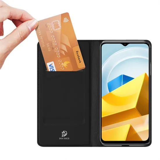 Husa pentru Xiaomi Poco M5 - Dux Ducis Skin Pro - Black Husa pentru Xiaomi Poco M5 - Dux Ducis Skin Pro - Black