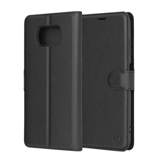 Husa pentru Xiaomi Poco X3 / Poco X3 NFC / Poco X3 Pro - Techsuit Leather Folio - Black Husa pentru Xiaomi Poco X3 / Poco X3 NFC / Poco X3 Pro - Techsuit Leather Folio - Black