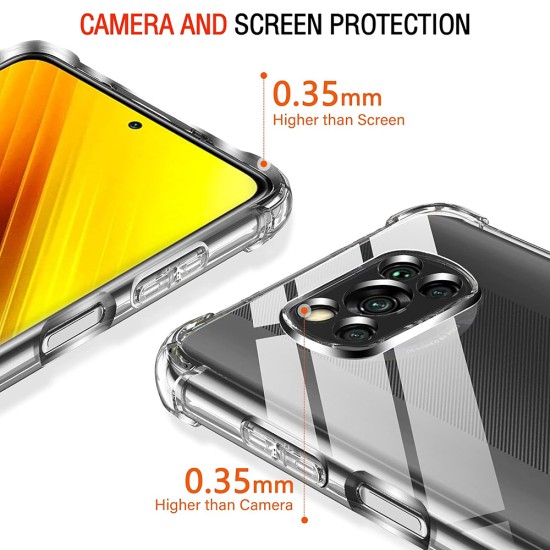 Husa pentru Xiaomi Poco X3 / Poco X3 NFC / Poco X3 Pro - Techsuit Shockproof Clear Silicone - Clear