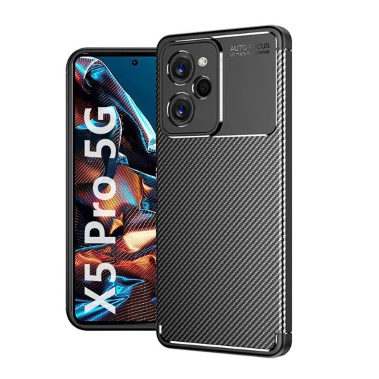 Husa pentru Xiaomi Poco X5 Pro - Techsuit CarbonFiber - Black