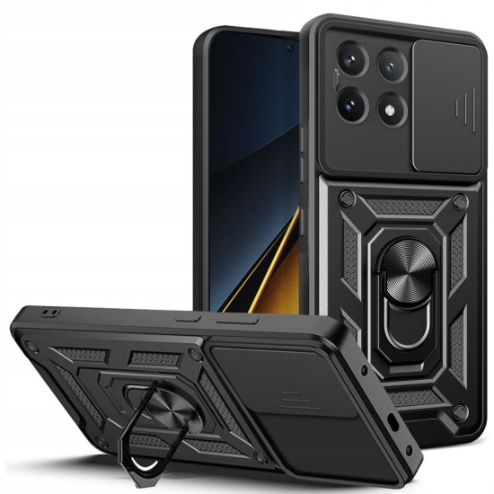 Husa pentru Xiaomi Poco X6 Pro - Techsuit CamShield Series - Black