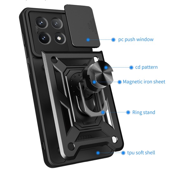 Husa pentru Xiaomi Poco X6 Pro - Techsuit CamShield Series - Green