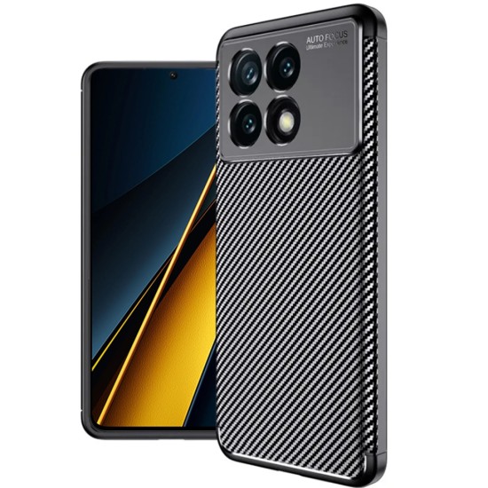 Husa pentru Xiaomi Poco X6 Pro - Techsuit CarbonFiber - Black