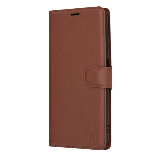 Husa pentru Xiaomi Redmi 10 / Redmi 10 2022 - Techsuit Leather Folio - Brown