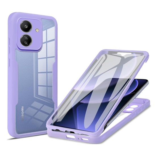 Husa pentru Xiaomi Redmi 13C 4G / Poco C65 + Folie - Techsuit ColorVerse 360 Series - Purple