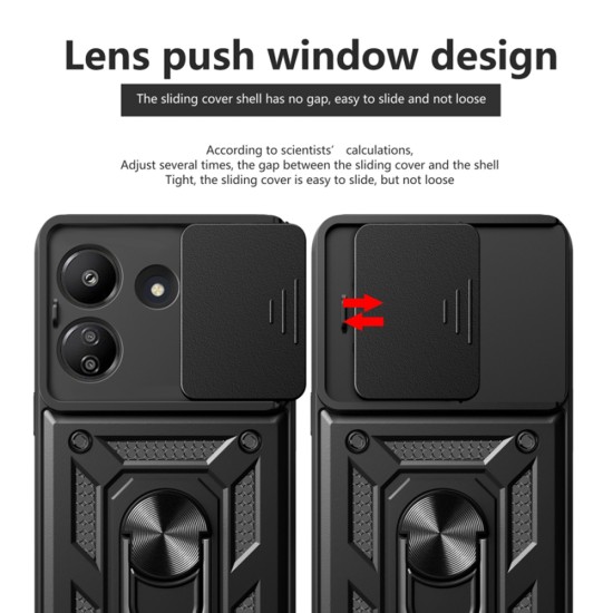 Husa pentru Xiaomi Redmi 13C 4G / Poco C65 - Techsuit CamShield Series - Black