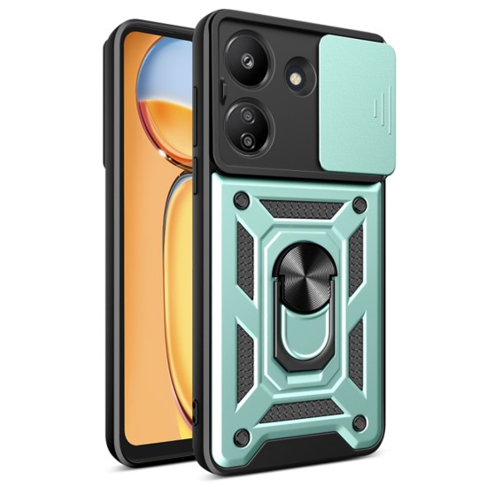 Husa pentru Xiaomi Redmi 13C 4G / Poco C65 - Techsuit CamShield Series - Green