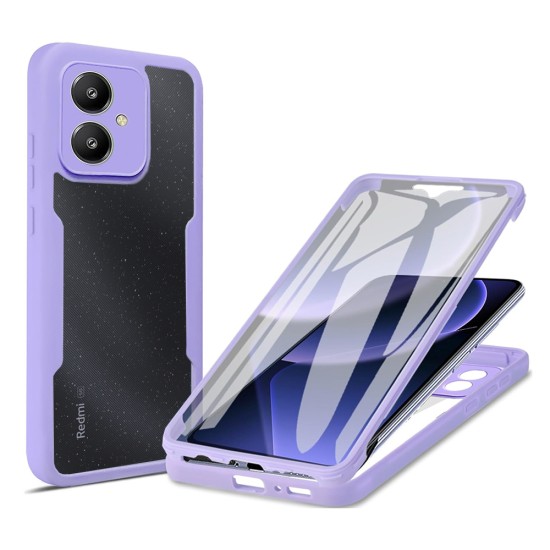 Husa pentru Xiaomi Redmi 13C 5G / Poco M6 + Folie - Techsuit ColorVerse 360 Series - Purple