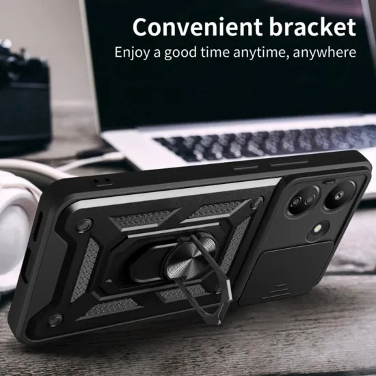 Husa pentru Xiaomi Redmi 13C 5G / Poco M6 - Techsuit CamShield Series - Black